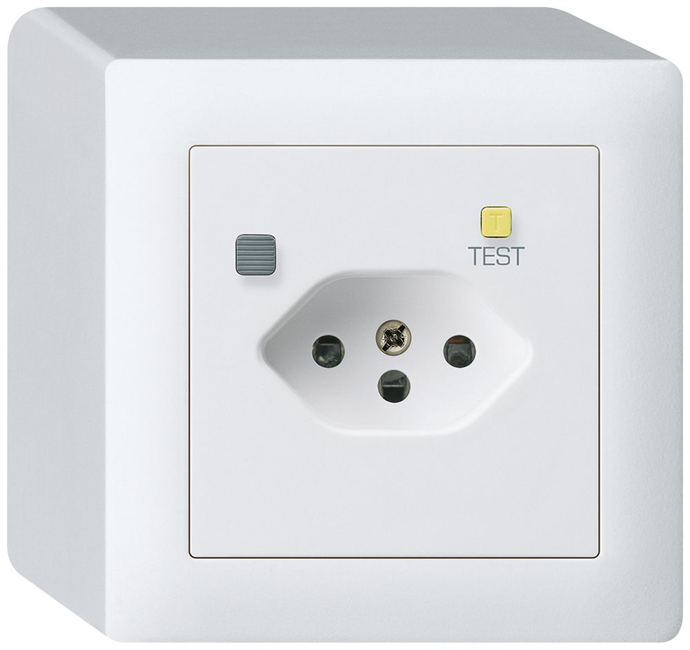 AP-Steckdose kallysto T13 FI 30mA weiss