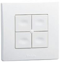 AP-RF-Wandsender Yokis TLM4T45P, 4 Tasten 2.4GHz 250m