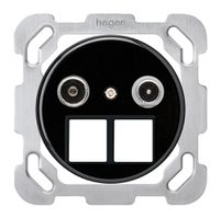 UP-Multimediadose basico TV-R Bauart B 4dB 2GHz schwarz