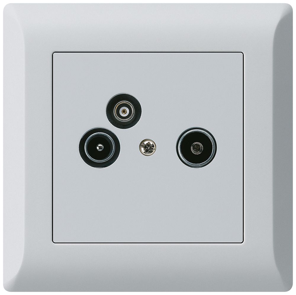 UP-Antennendose R/TV-Daten kallysto.line 2GHz 19db hellgrau