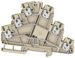 Borne de passage joignable WM S3T 2.5mm² 24A 800V ressort 2×3 DIN35 be