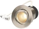 EB-LED-Spot MH maxLUCE DISC 7W 590lm 4000K IP44 DIM Ø80mm Nickel 36°