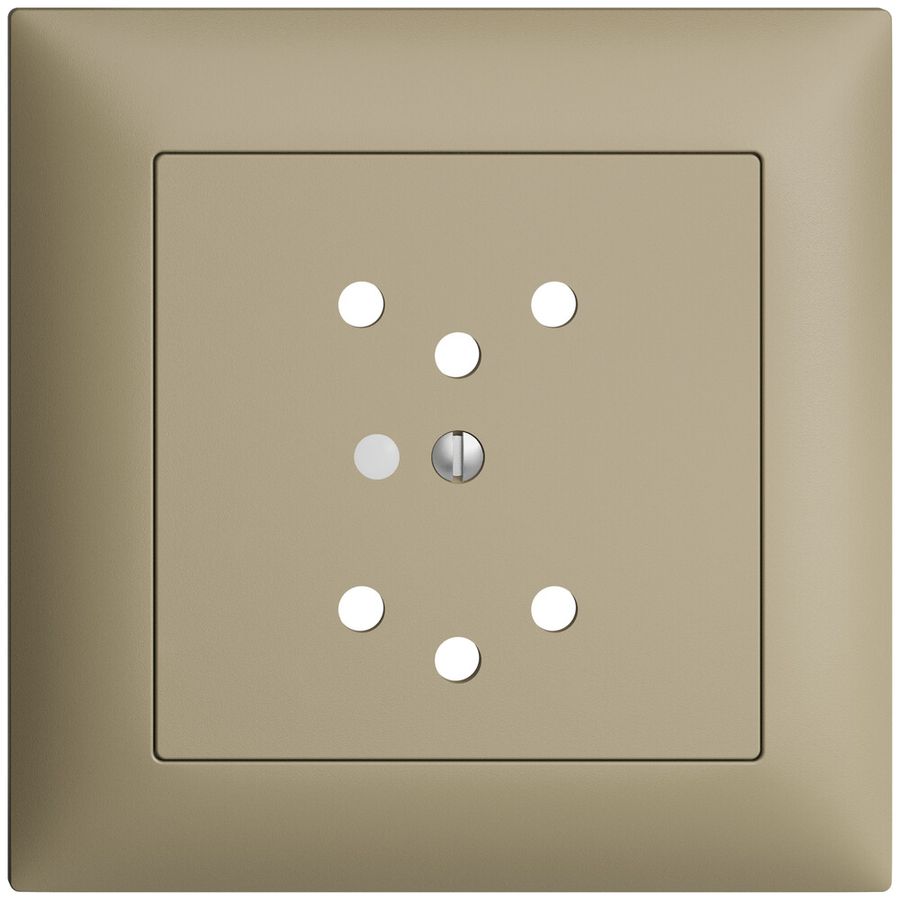 UP-Frontset EDIZIOdue sand 88×88mm 2×T12 mit Linse