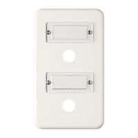 Abdeckplatte Gr.I-I weiss mit Bez. Schild