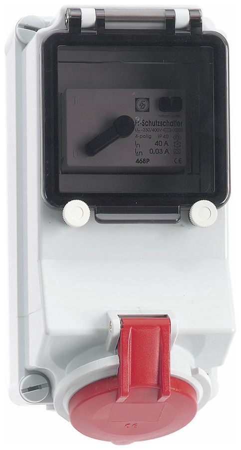 AP-Steckdose Bals CEE Quick-Connect 16A 5P 400V 6h IP44 Ni 5TE LSFI16A 30mA