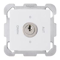 Interruttore rotativo INC 0-Hand-0-Aut. kallysto 2/1L bianco con serratura