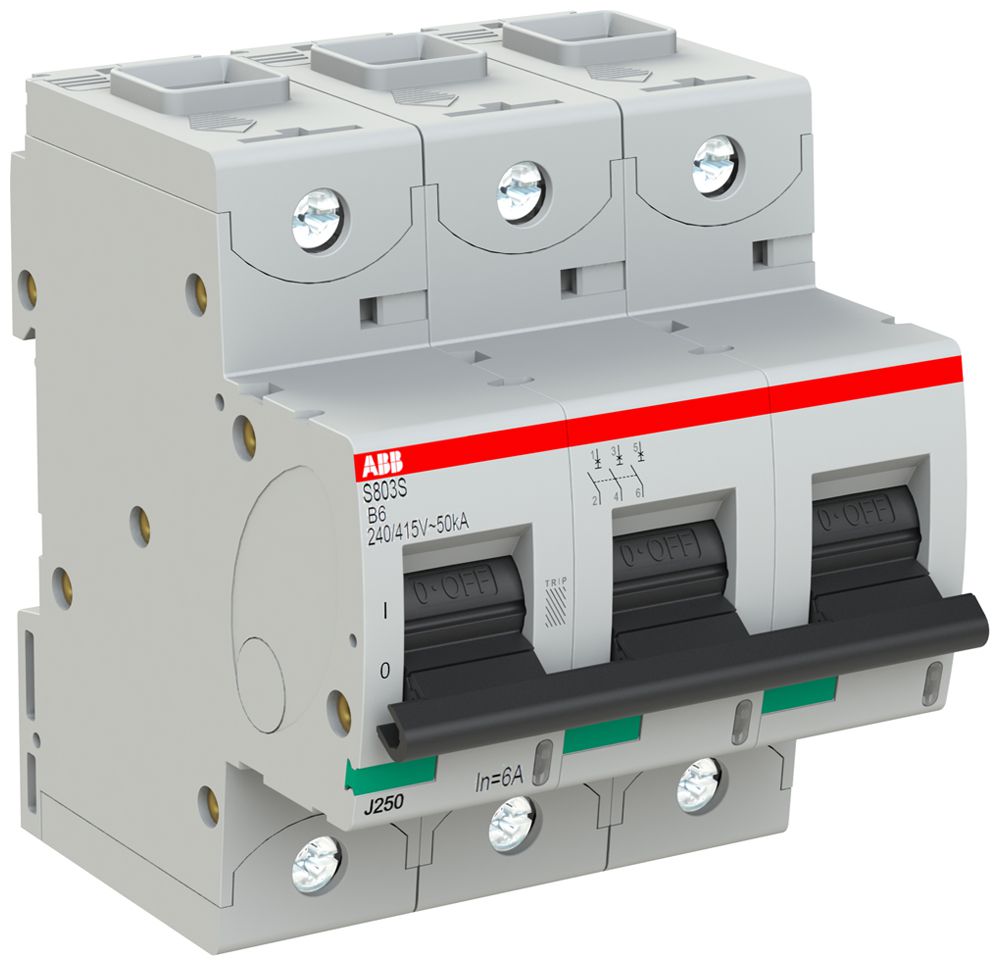 Leitungsschutzschalter ABB S803S-B6 3P 400V B-6A 50kA 4.5TE