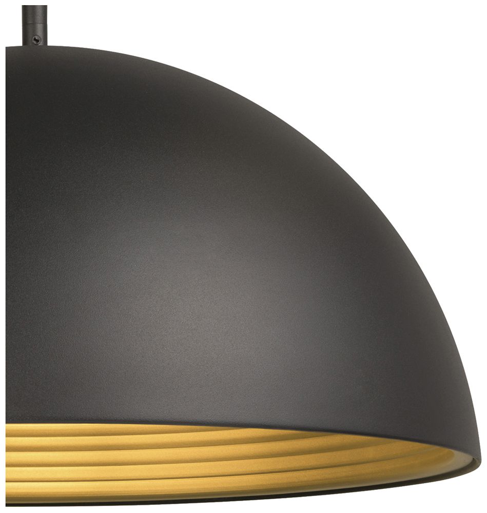 Pendelleuchte SLV FORCHINI M 50 E27 1×40W DIM Ø500mm schwarz/gold