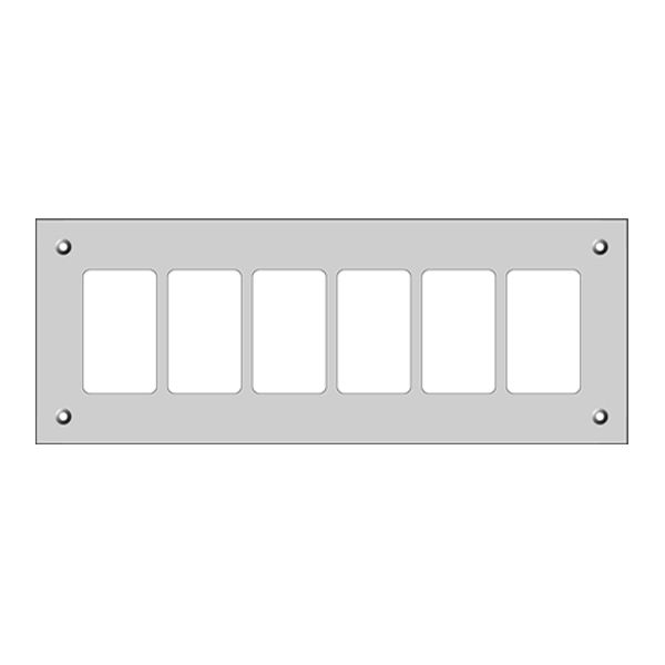 Montageplatte FH FLF 1×6 schwarz