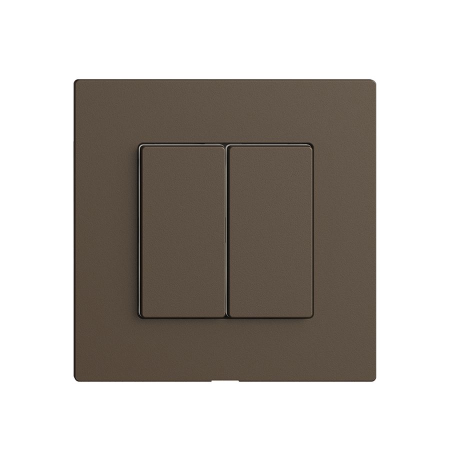 Abdeckset zu Druckschalter 2K/2T Edue Wiser coffee