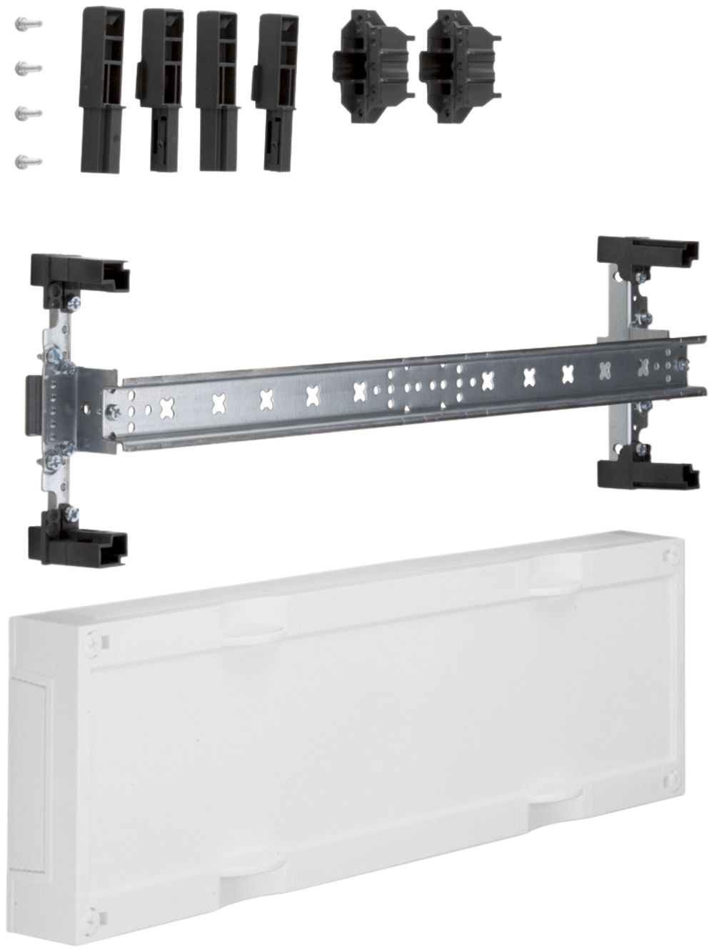 Baustein Hager univers N 150×500mm für Reihenklemmen waagrecht