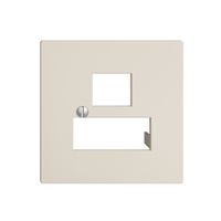 Frontplatte 3×RJ45 EDIZIOdue crema, R&M swissline