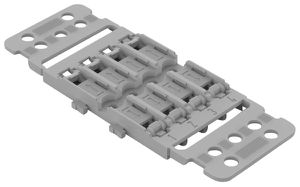 Adaptateur de fixation WAGO a.décharge d.traction 8×4mm² fixation à vis gris