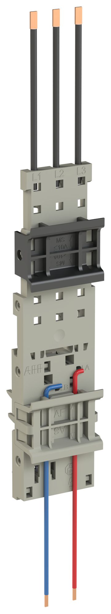 Adaptateur pour barre collectrice ABB ZMS132-3LAB 2×barre profilée 32A