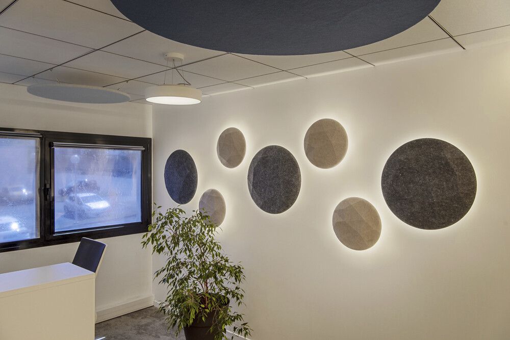 Abat-jour SLV MANA SHADE ROUND 40 Ø400mm feutre/aluminium gris