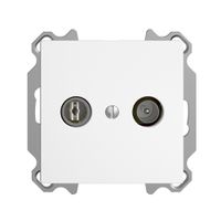 UP-TV-R-Dose EDIZIOdue 11dB weiss Breitbanddose 5…2000MHz, FM