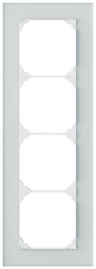 UP-Abdeckrahmen EDIZIO.liv prestige SNAPFIX® 4×1/1×4 274×94mm spiegel satin