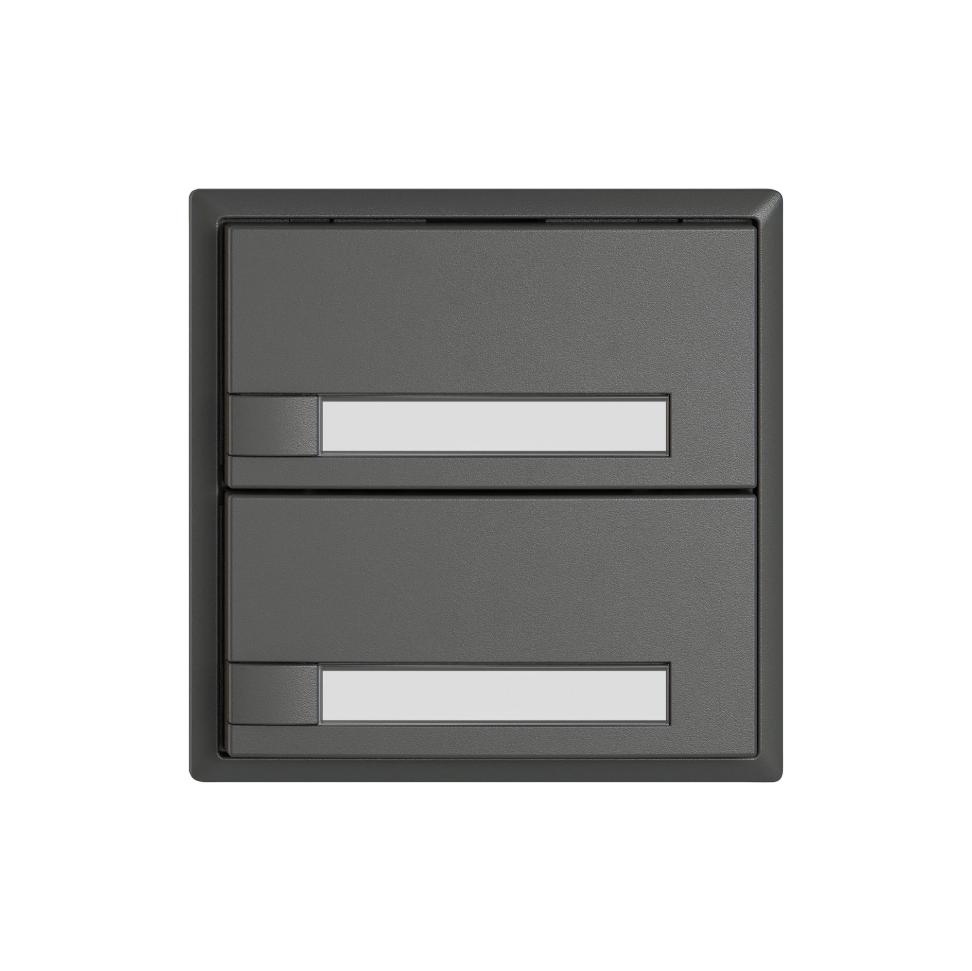 Pulsante KNX RGB EDIZIO.liv SNAPFIX® sensore temp.s.LED targ.2× com.1T grs