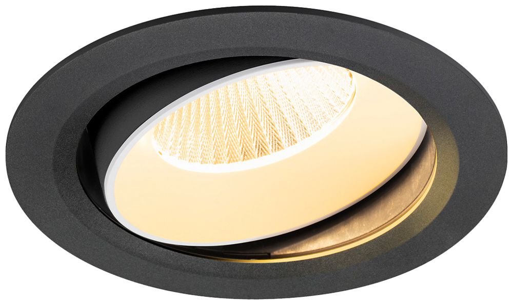 Downlight LED SLV NUMINOS MOVE XL 24W 3600lm 3000K MB DALI Ø190×116mm ne/bi
