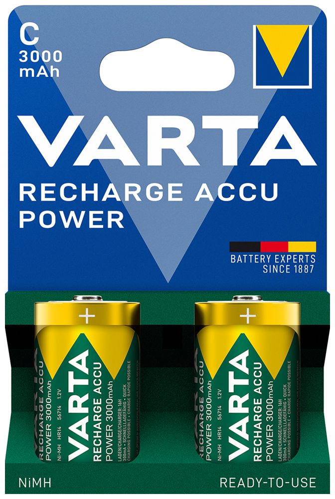 Accu VARTA Consumer Accu C Power 1.2V 3000mAh NiMH blister a 2 pezzi
