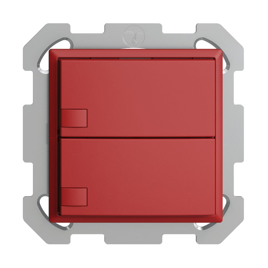 UP-KNX-Taster RGB EDUE, 250mW, o.LED, 2×Taste, 1×Tastenb., ber