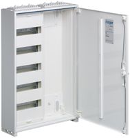 AP-Feldverteiler Hager univers 5-reihig 60TE Tür IP44 550×800×160mm