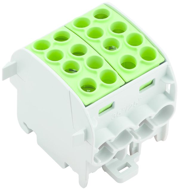 Bloc de distribution WM WPD 202 1P 202A 4×entr 4×sort 4…25mm² 4…35mm²