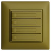 Pulsante KNX RGB INC EDUE FMI, 250mW, s.LED, c.carta, 4×pulsante, 1×tasto, ov