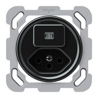 UP-Kombination origin Sch 3 + 1×Typ 13 77×77mm beleuchtet schwarz