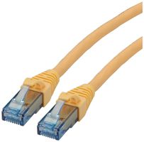 Cavo patch RJ45 ROLINE cat.6A U/UTP AWG26 LSZH giallo 0.3m