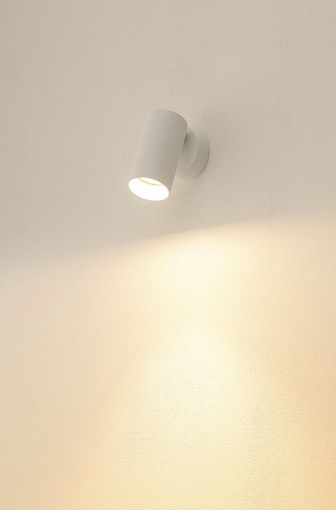 Decken-/Wandleuchte SLV KAMI GU10 1×0…10W 114×70mm weiss