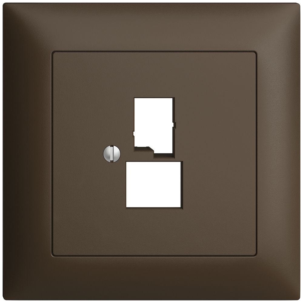 Kit frontal ENC EDIZIOdue coffee pour prise DSL à large bande