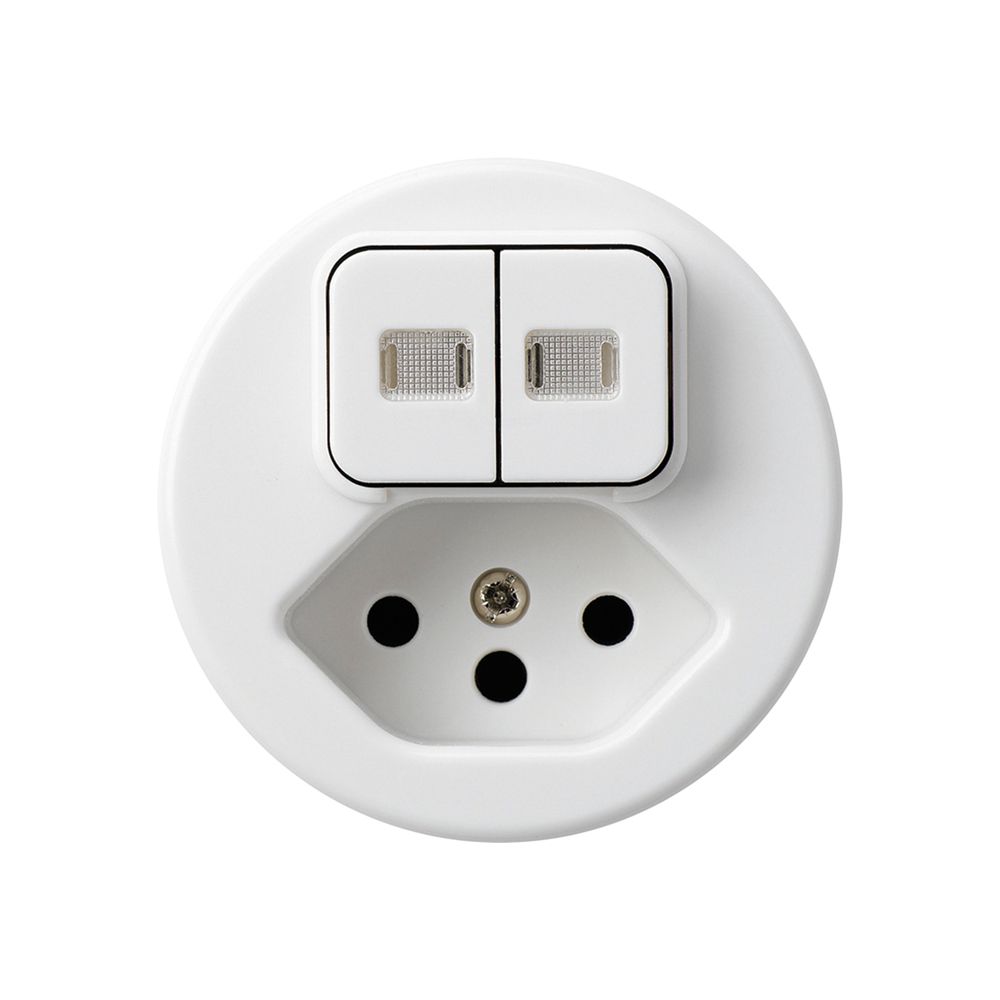 Insert pour combinaison lumineuse 3+A-R/1L+type 13 blanc basico 2 lentilles