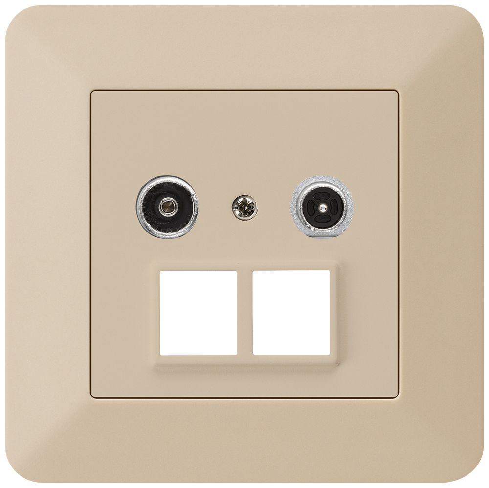 Prise multimédia ENC kallysto.trend R/TV 23dB 2GHz beige