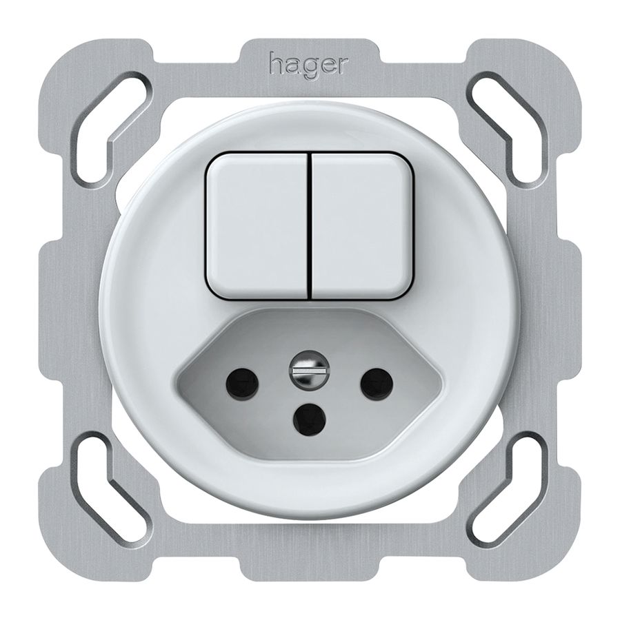 UP-Kombination origin Sch 3+AR + 1×Typ 13 77×77mm weiss