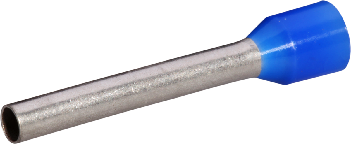 Embout de câble type A isolé 2.5mm²/18mm bleu