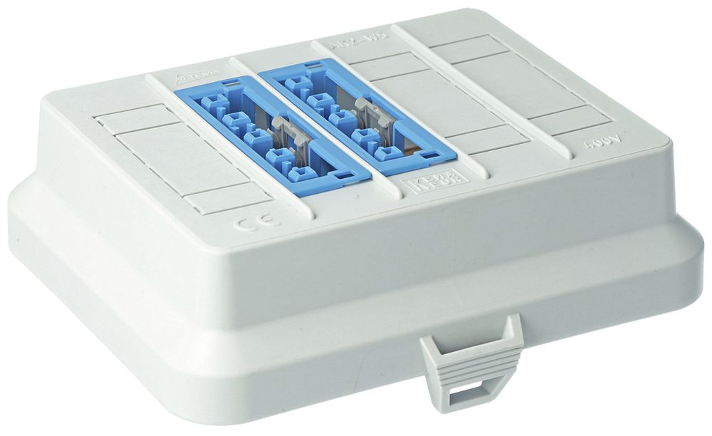 Frontteil AGRO AT7739, für AK2, 2×WINSTA MIDI 5P DALI blau, 125×100mm