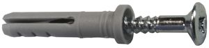 Nageldübel TILCA Z 5×25mm, Nagelschraube mit Kreuzschlitz, verzinkt, grau