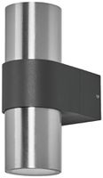 Wandleuchte LEDVANCE ENDURA Classic GU10 2×5W IP44 grau drehbar 60°