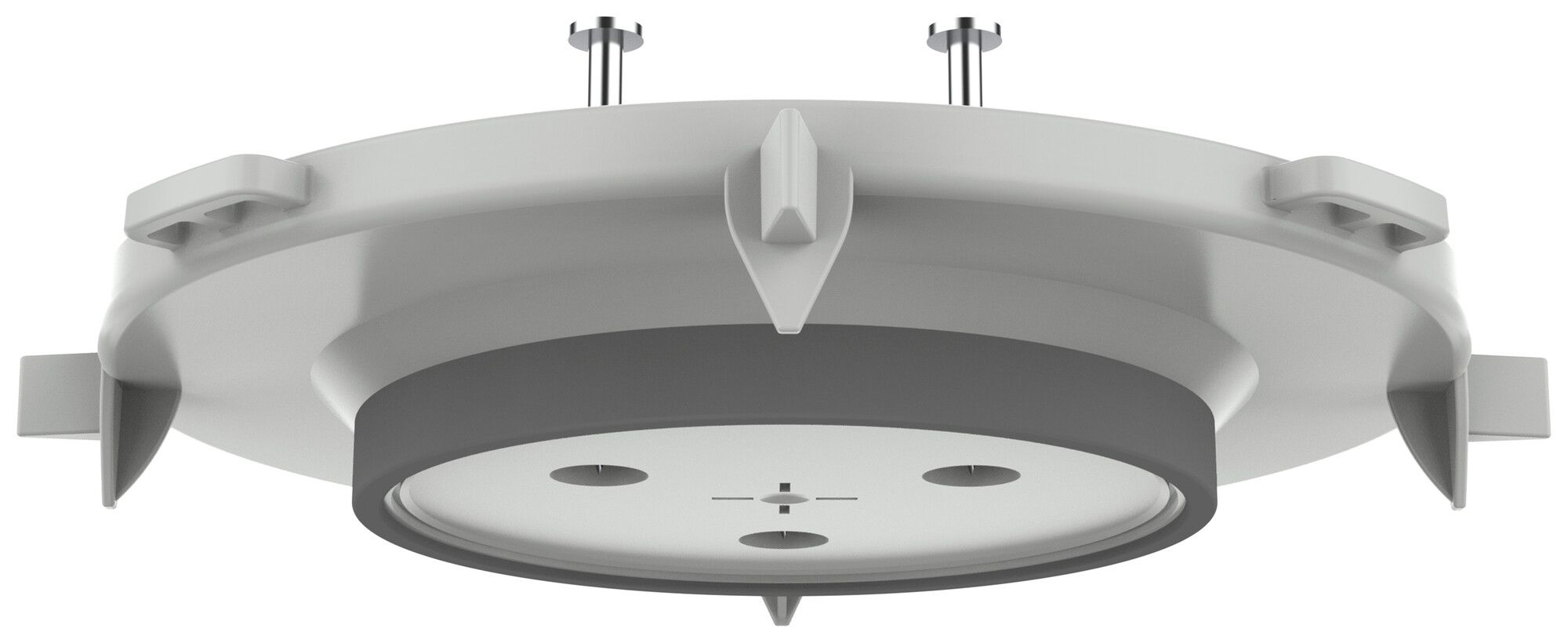 Élément frontal LIGHT-BOX Ø80mm béton apparent TFC 850°C gris