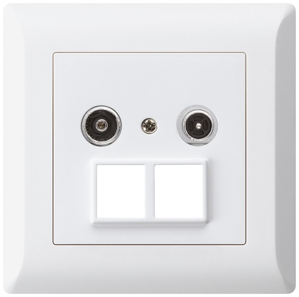 Prise multimédia ENC kallysto.line R/TV 14dB 2GHz blanc