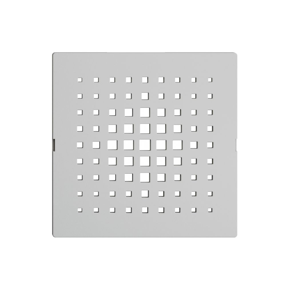 Frontset EDIZIOdue hellgrau 60×60mm zu Gong 3070