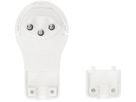 Fiche angulaire type 12 MAX HAURI 230V 10A IP20 blanc