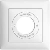Frontset 0-Cuisinière-0-Machin à laver EDIZIOdue 88×88mm weiss