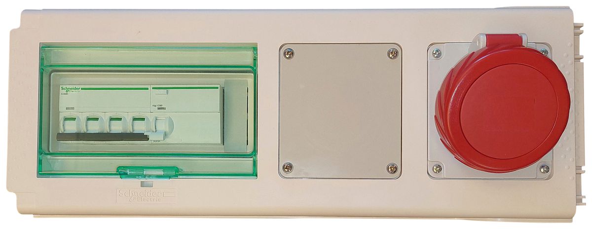 Abgangskasten Canalis KNB 32A mit FI/LS C32A 30mA 10kA 1×CEE 3L+N+PE