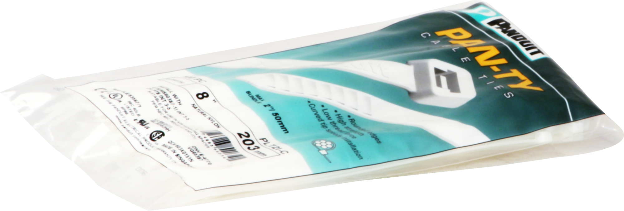 Fascetta Panduit 3.6×203mm incolore