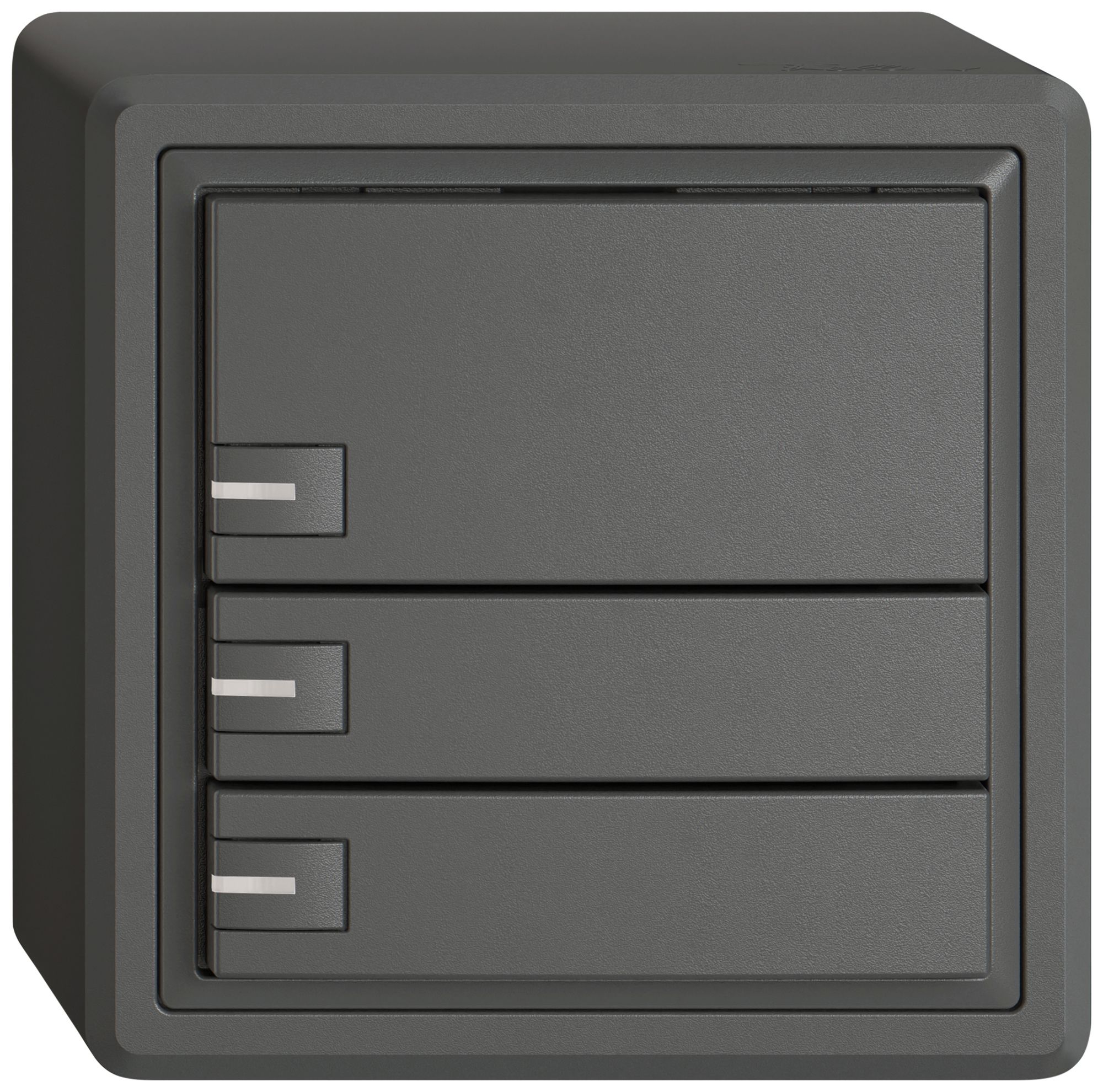 Pulsante KNX RGB AP EDIZIO.liv SNAPFIX® sensore temp.RGB-LED 3× com.1T grs