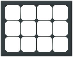 UP-Abdeckrahmen kallysto.line 4×3 schwarz horizontal 212×272mm