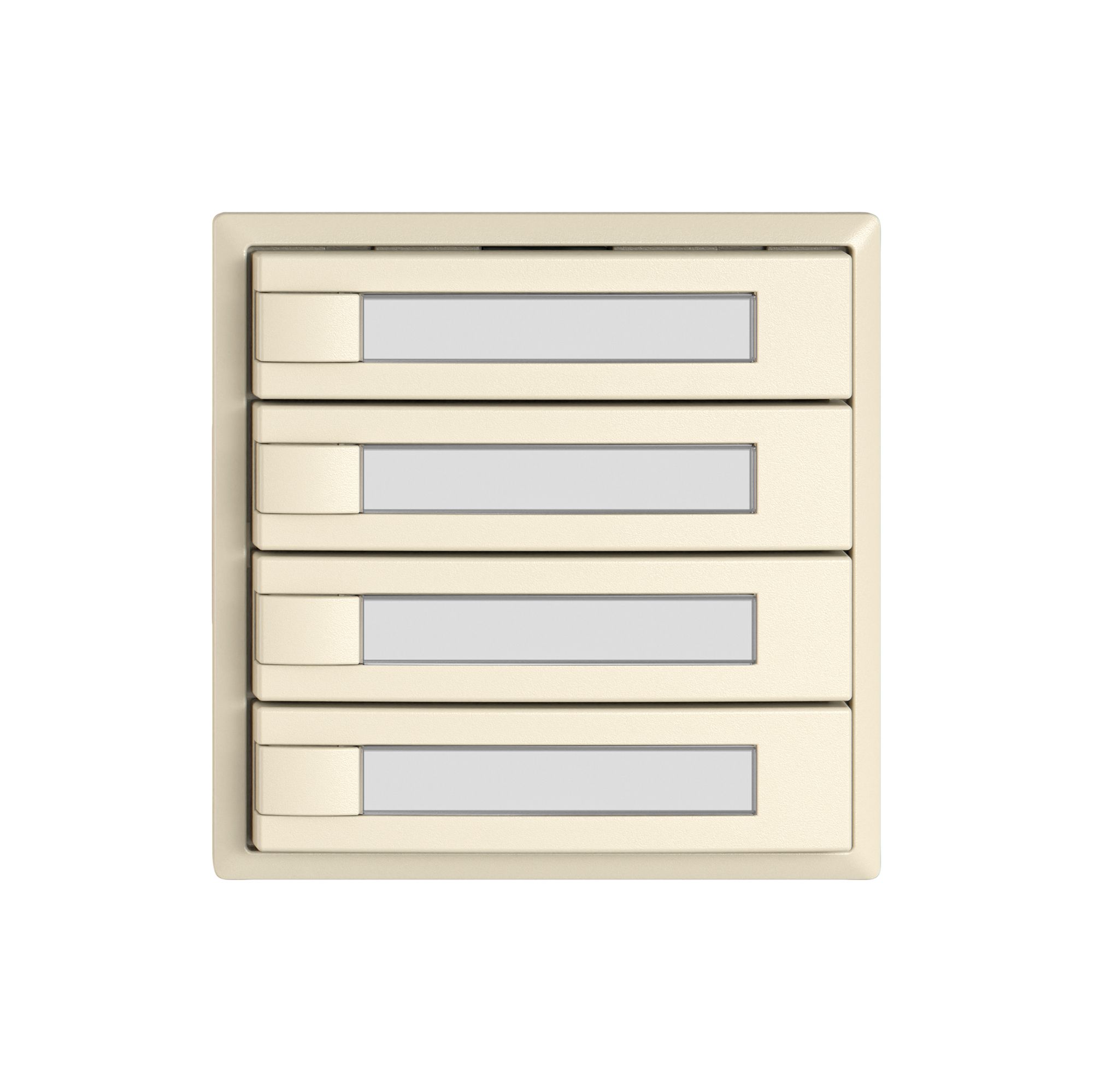 Universaltaster EDIZIO.liv UNI SNAPFIX® 12…48V o.LED 4× 1-Tbed.Pap.cr