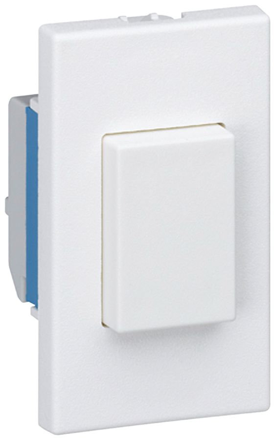 EB-Druckschalter Hager FLF 10A/250V 3/1L weiss